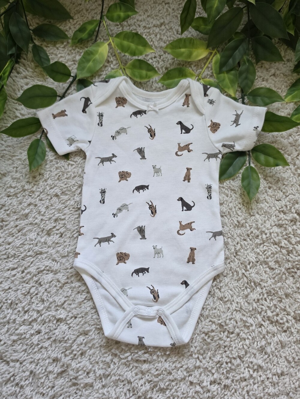 Baby Girl Puppy Onesie (6-9 Months)